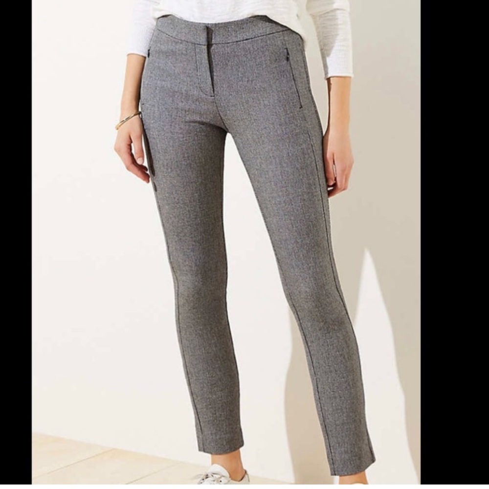 LOFT Speckled Skinny High Rise Ankle Pant Size 2 Regular